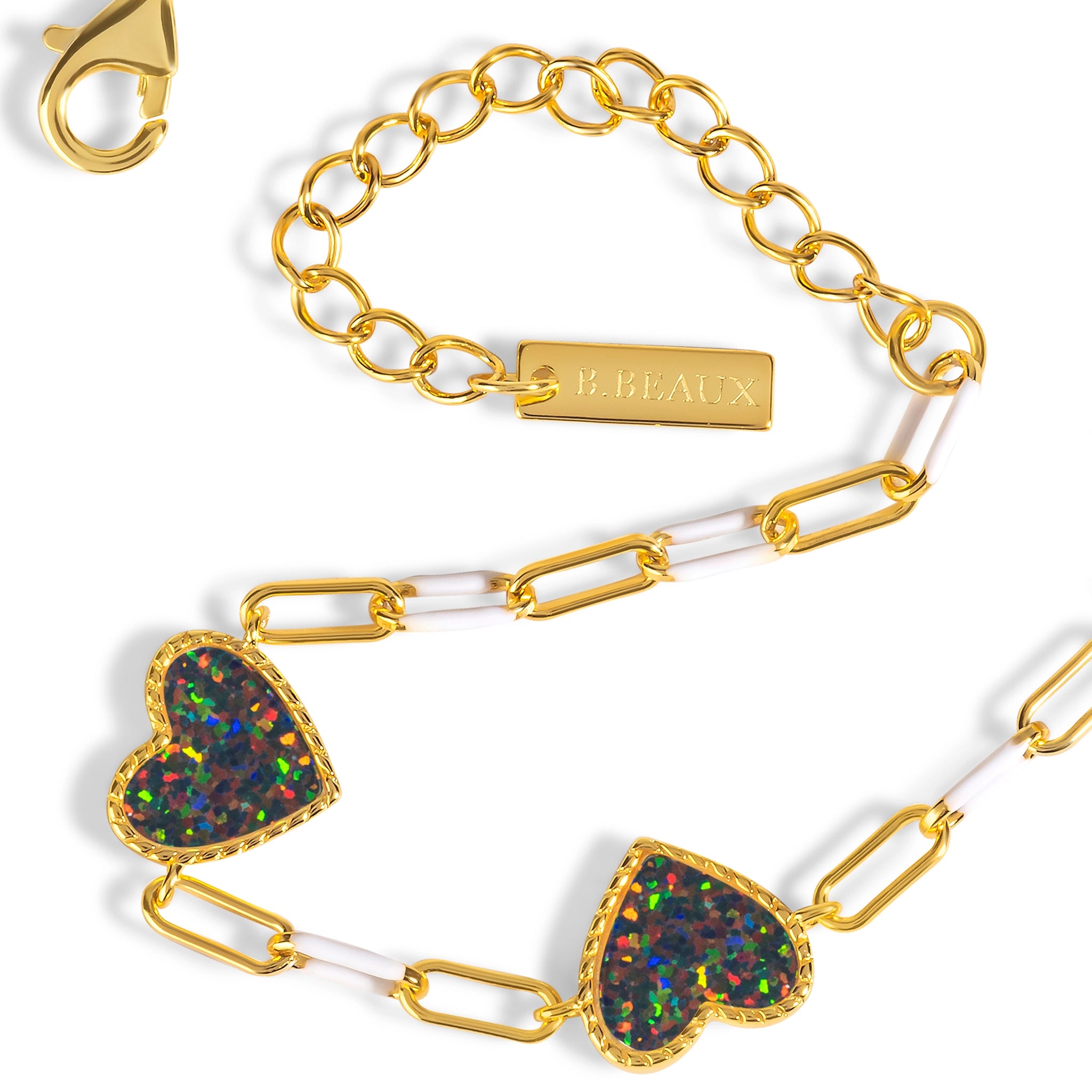 Isabella Opal Heart Bracelet B363