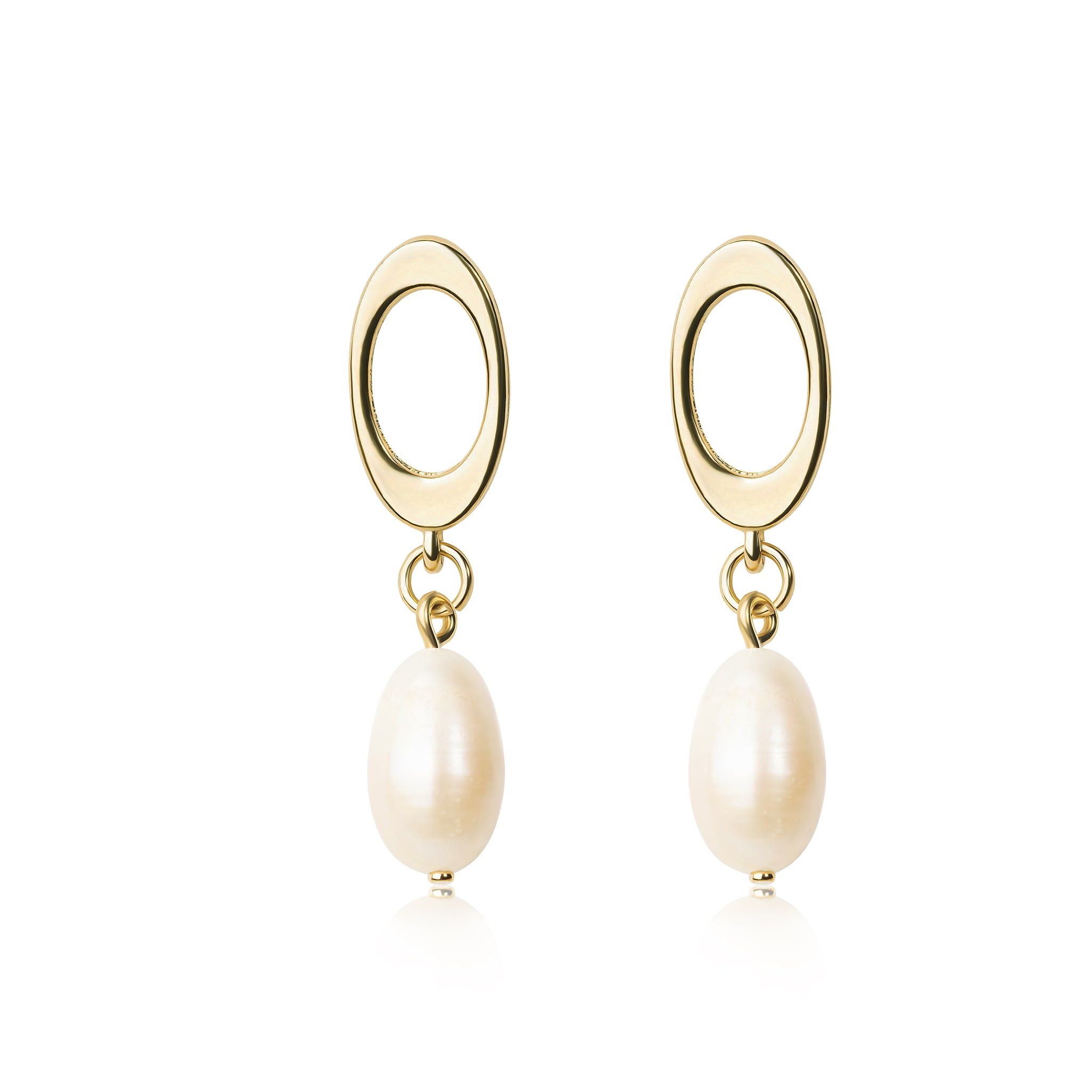 Miranda O Pearl Drop Earrings E307