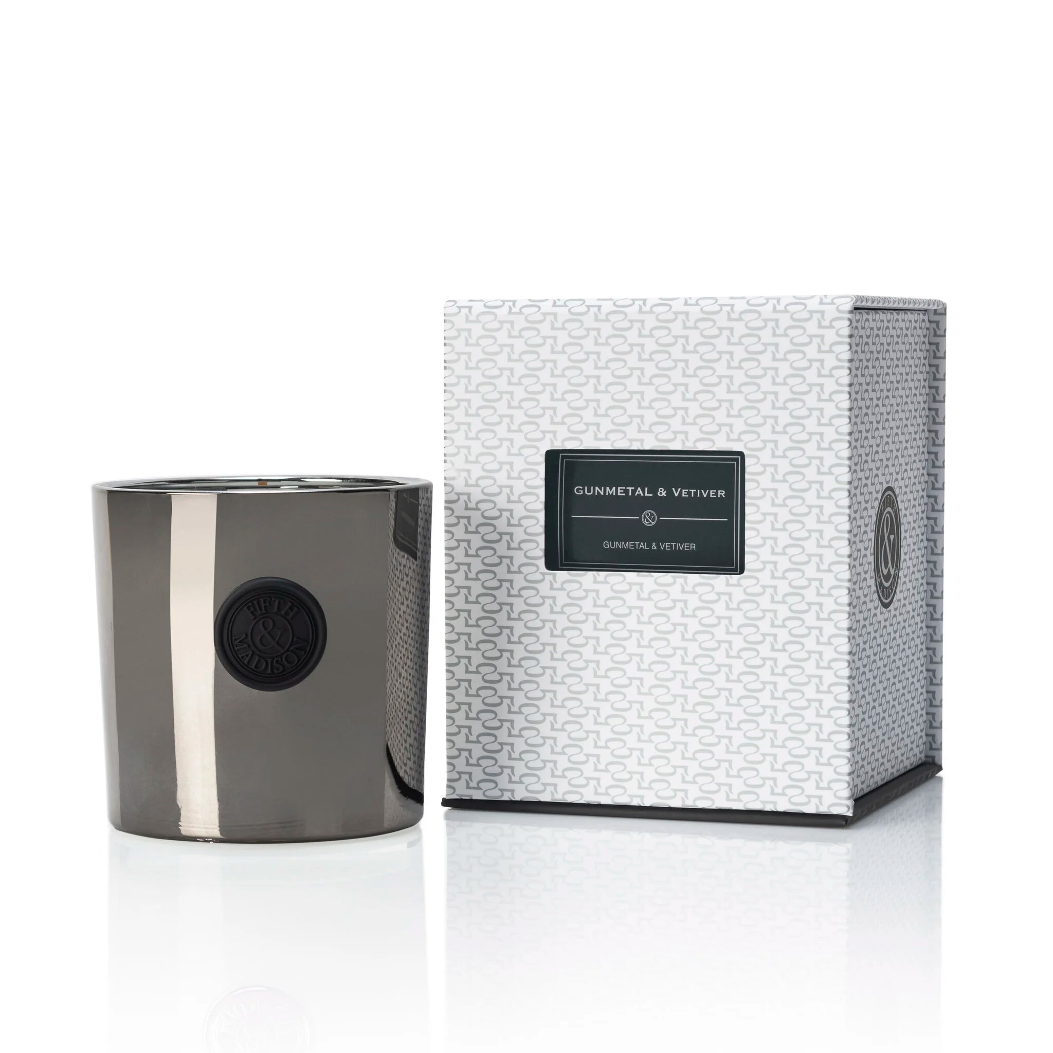 Gunmetal & Vetiver Greenwich Single Wick Candle