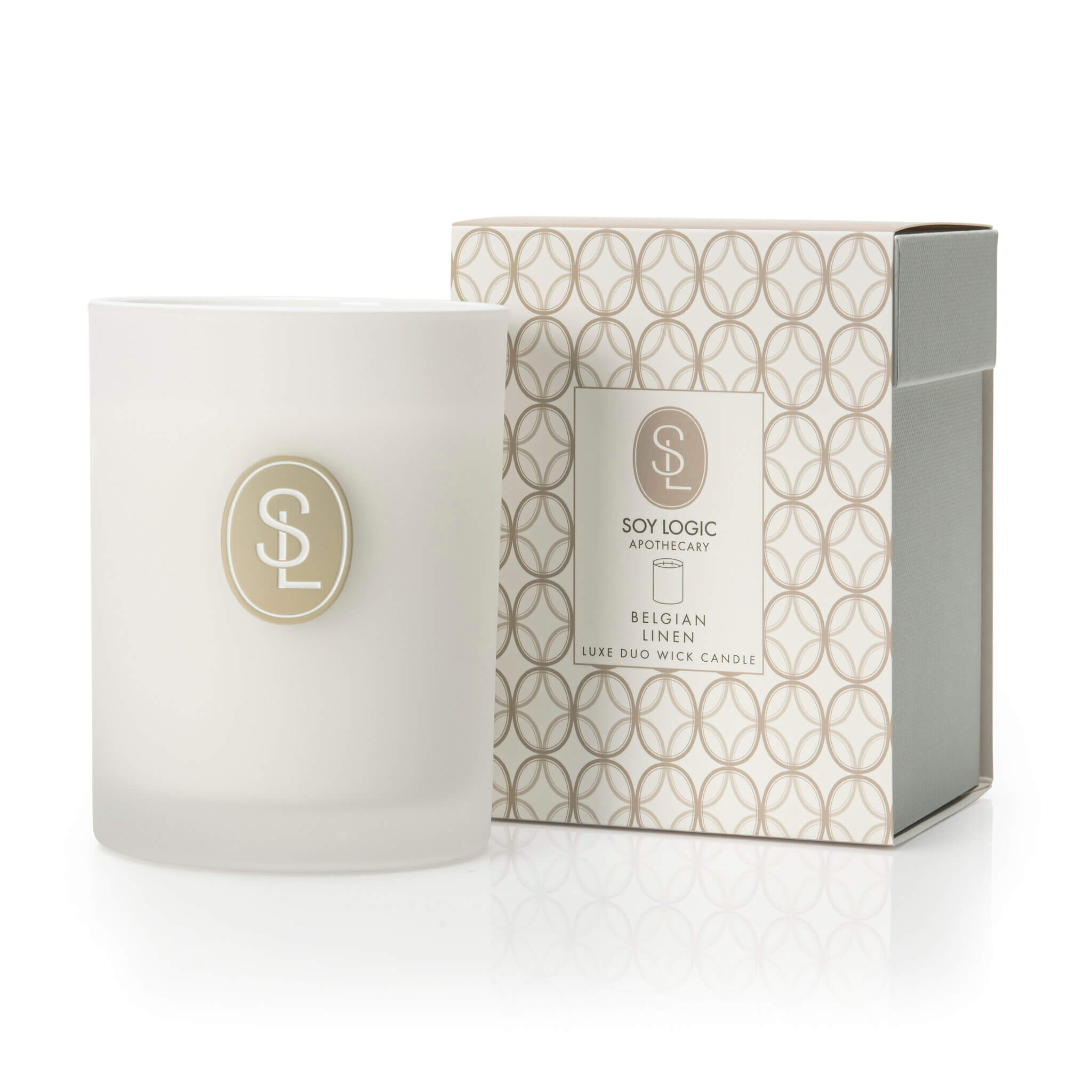 Belgian Linen Classic Duo Wick Candle