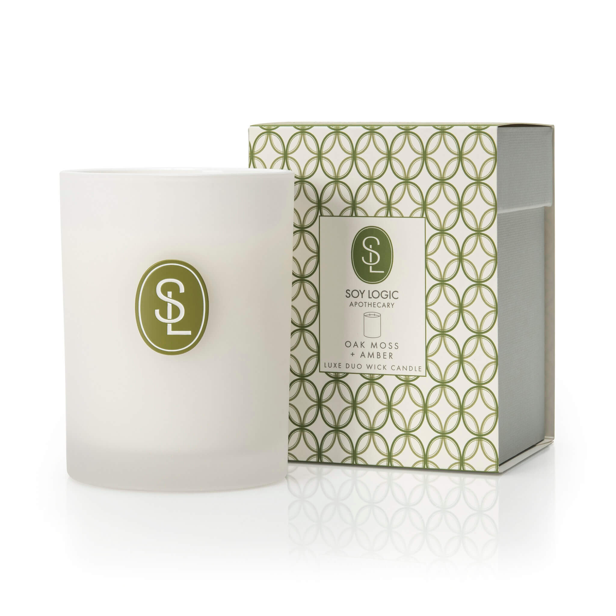 Oakmoss + Amber Classic Duo Wick Candle