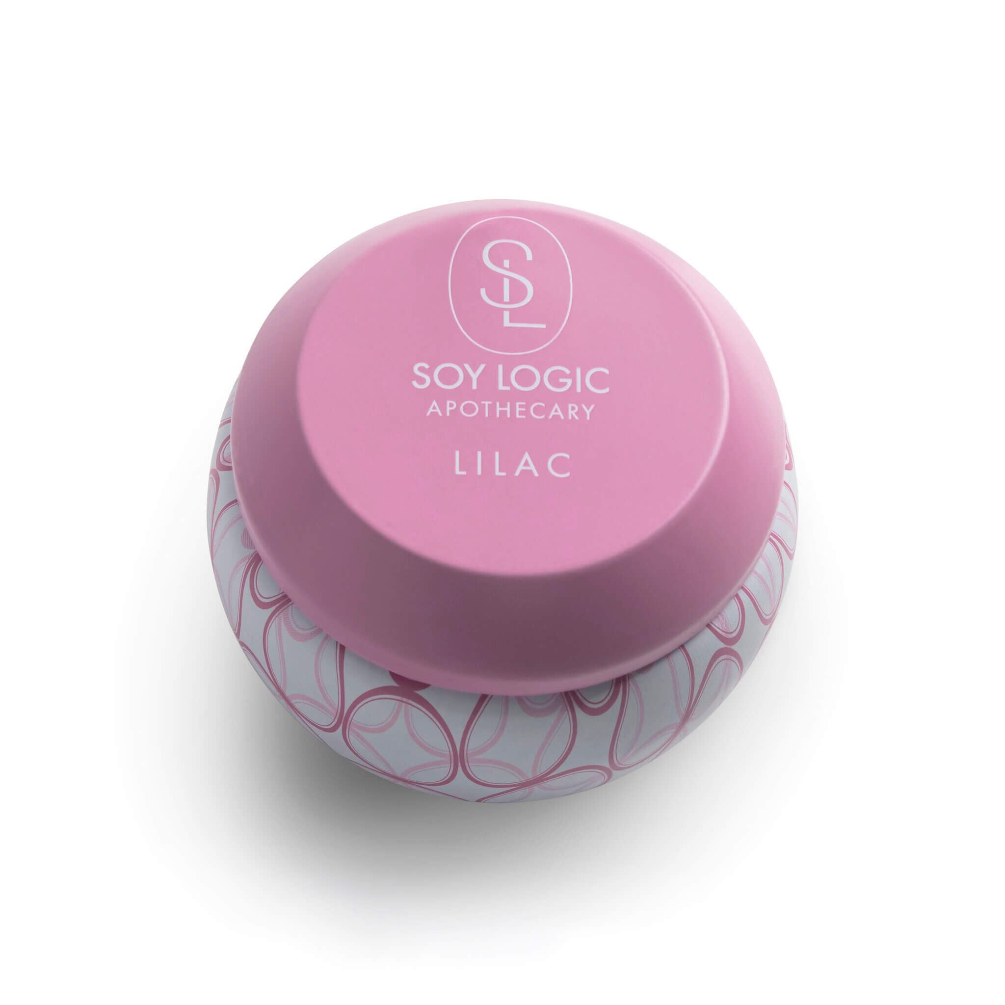 Lilac Golf Ball Tin Candle