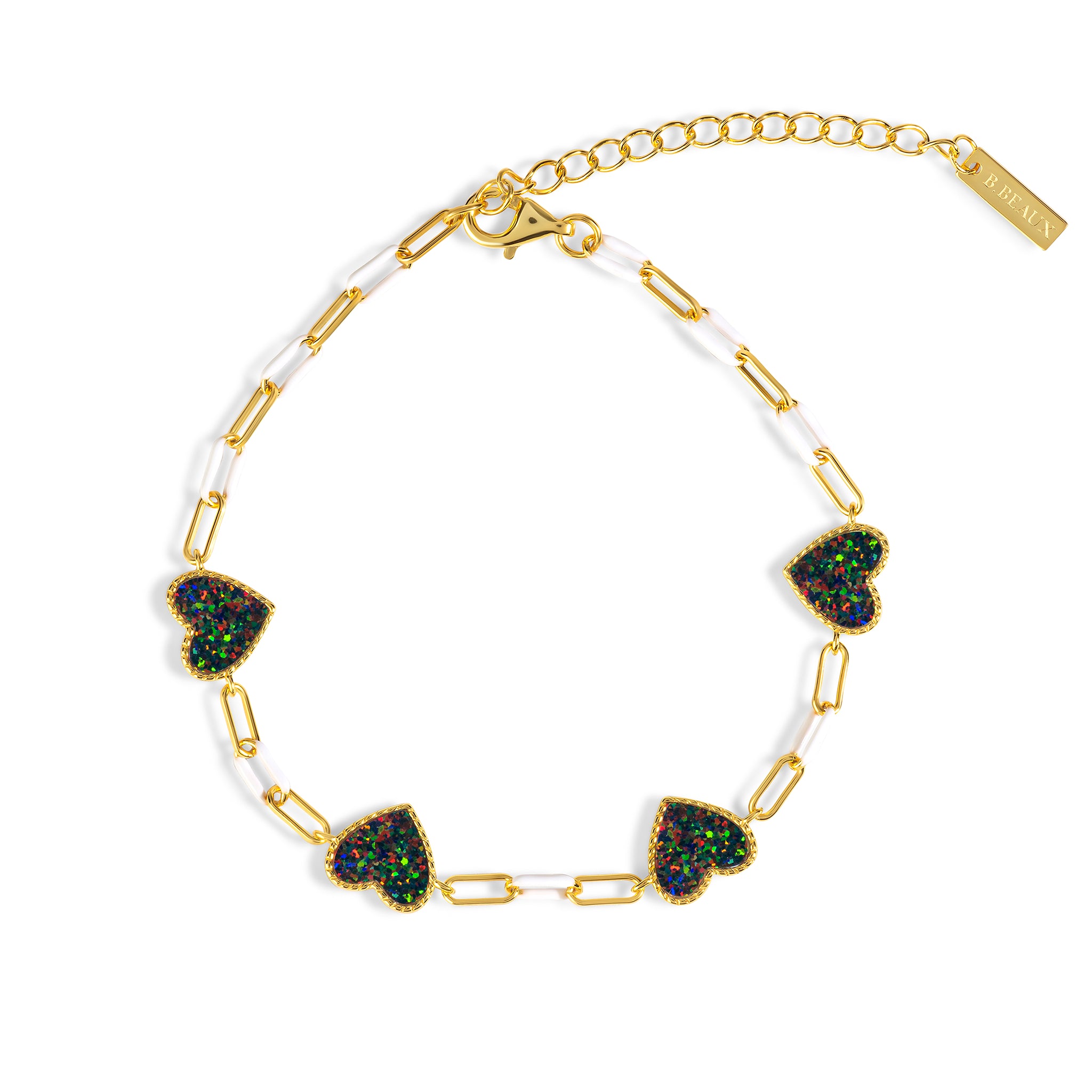 Isabella Opal Heart Bracelet B363