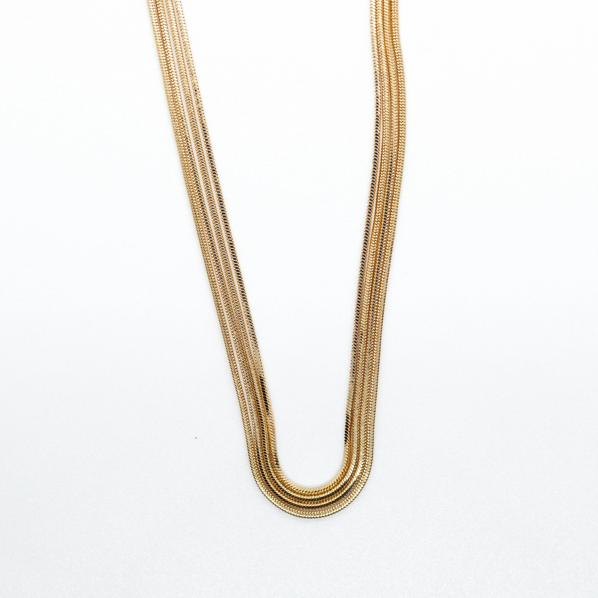 Jessica Slinky Quad Necklace N385