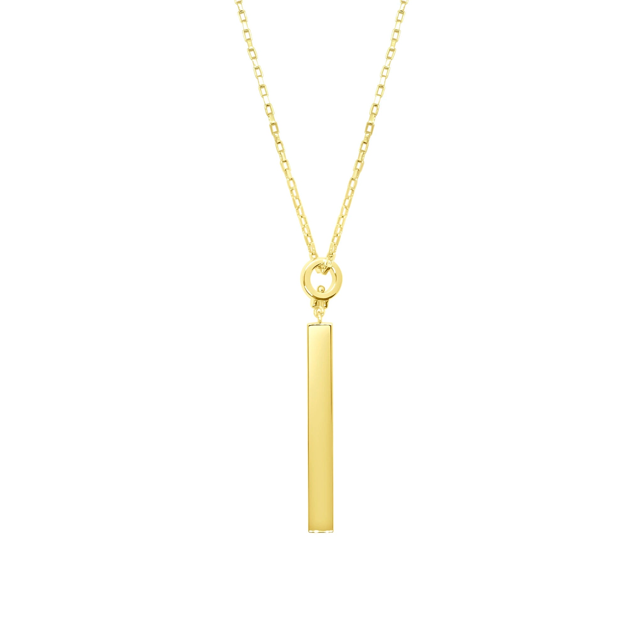 Nikita Engraveable 4 Sided Bar Necklace N371