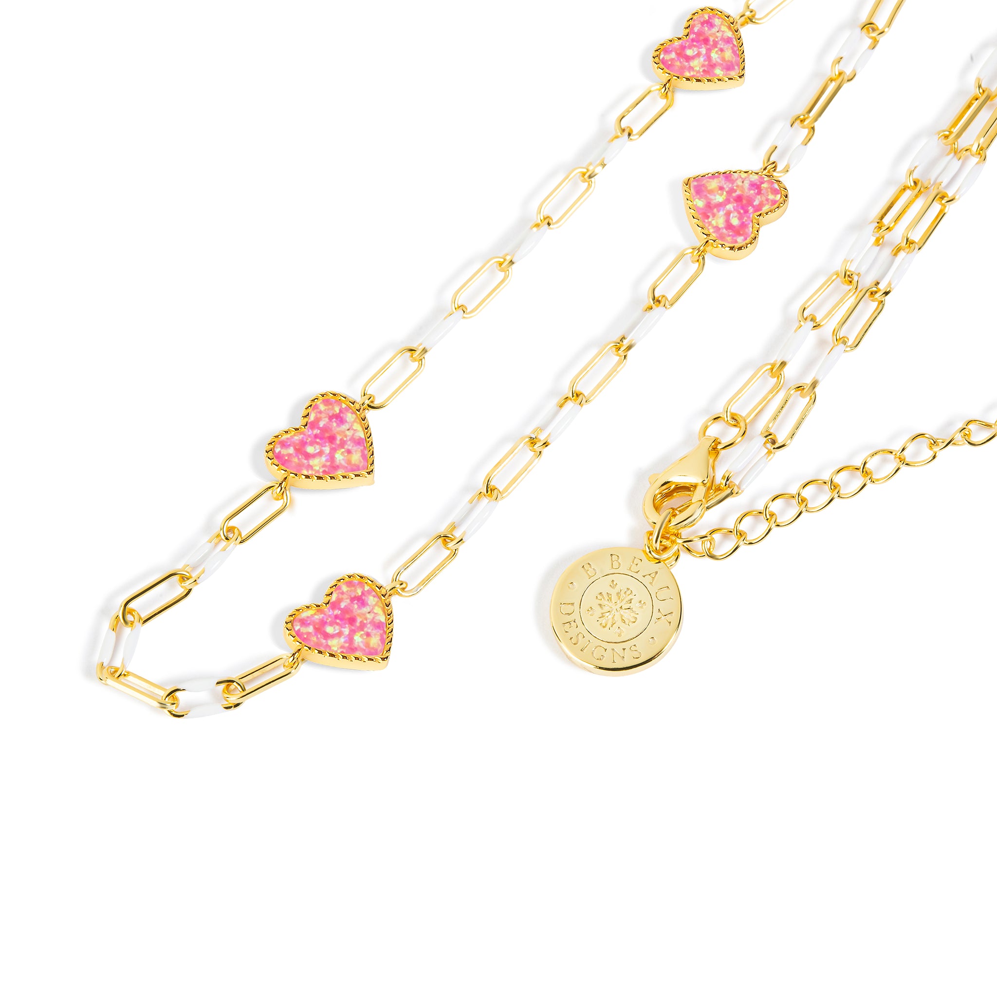 Isabella Opal Heart Necklace N417