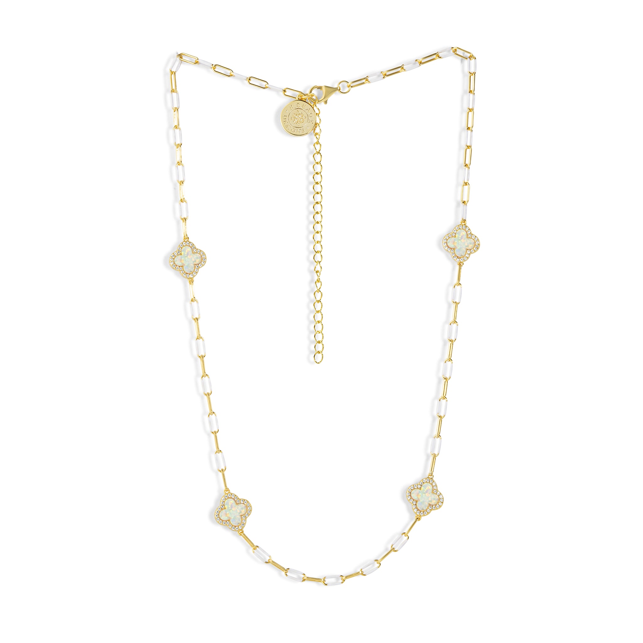 The coveted Cream Satin & Lira Clasp Necklace. Selling out fast