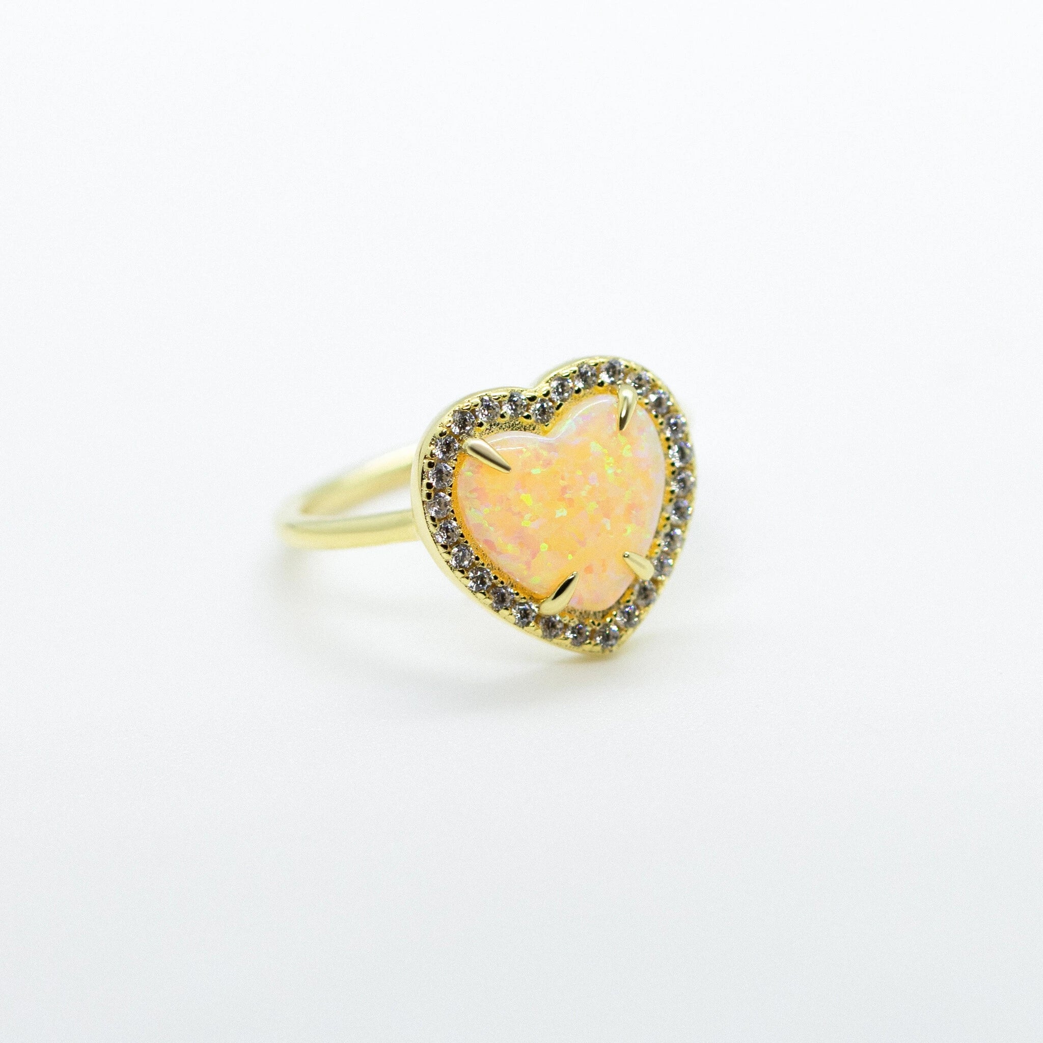 Julieta Fire and Ice Heart Ring R301