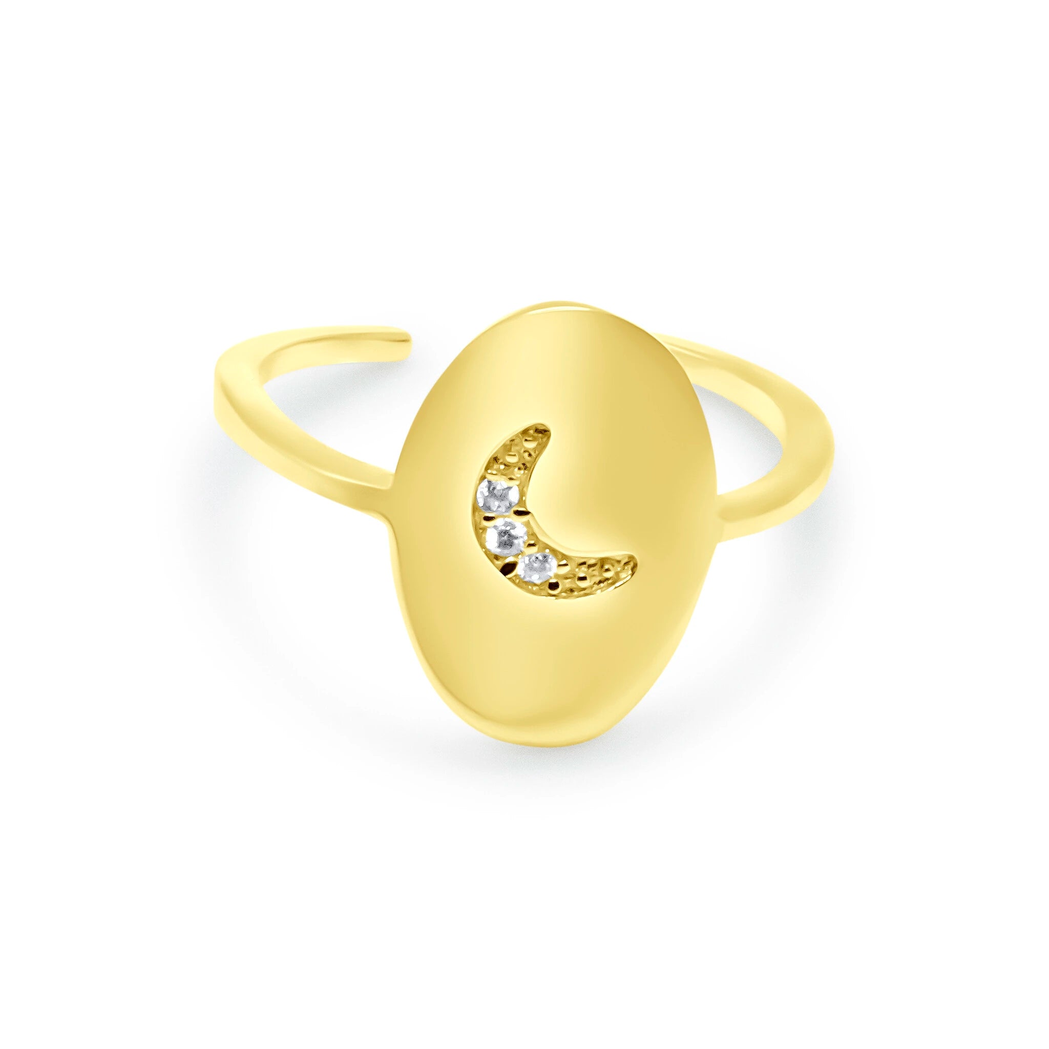 Riley Crescent Moon Ring R304