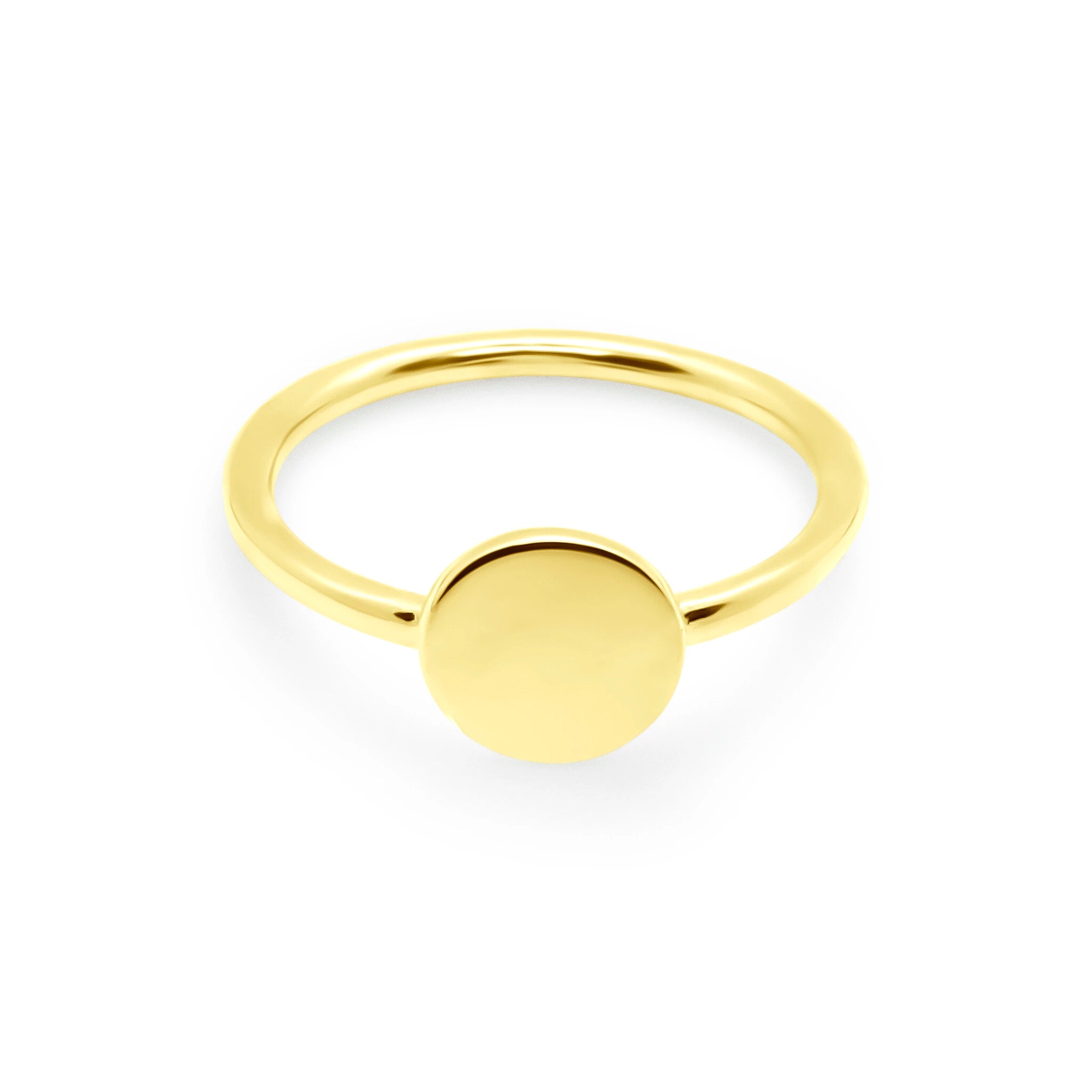 Becky Solid Circle Ring R314