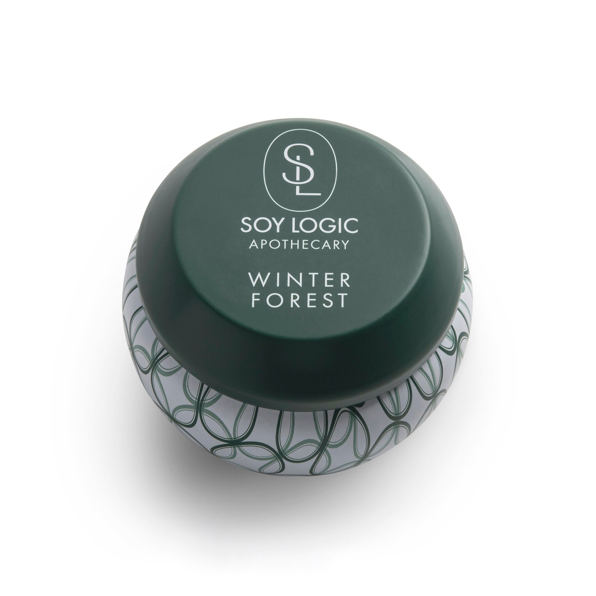 Winter Forest Golf Ball Tin Candle