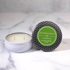 Cabana Chelsea Two Wick Travel Tin Candle