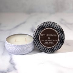 Espresso Noir Chelsea Two Wick Travel Tin Candle